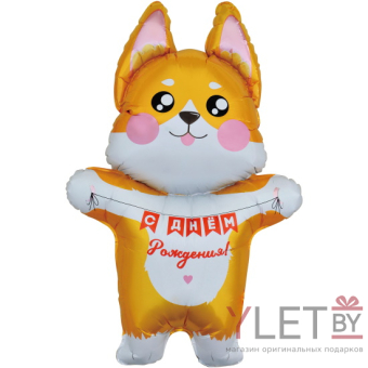 Шар (41''/104 см) Фигура, Корги на День Рождения