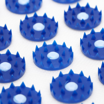 Аппликатор «Кузнецова», 144 колючки, 26×56 см, синий