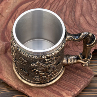 Кружка "Колесница" (металл внутри)