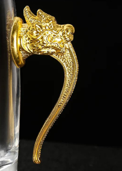 Набор стопок-перевертышей с кувшином, в коробке (красный)