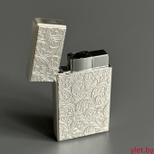 Зажигалка газовая турбо Sketch Серебро