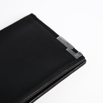 Портмоне мужское "Элеганс" без застёжки, отдел для карт, для купюр, цвет чёрный