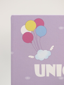 Блокнот (А5) "Unicorn on the cloud", purple (14.5*21)