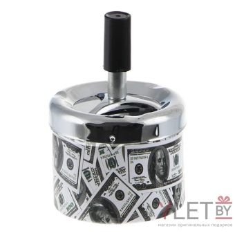 Пепельница бездымная 100 долларов, 7х11.5 см