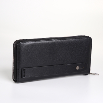 Портмоне-клатч мужской "Style" на молнии, с картхолдером, цвет чёрный