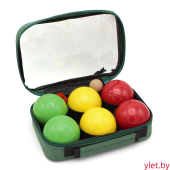 Боча Петанк 6 шаров в сумке Цветные