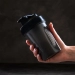 Спортивный шейкер "Matte", black (400 ml)