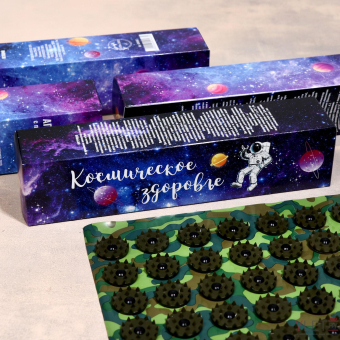 Аппликатор Кузнецова "Космическое здоровье", 70 колючек, 23 x 32 см