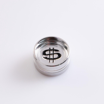 Гриндер для табака "Серебро" на магните, 3 см