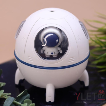 Настольный увлажнитель воздуха -  ночник "Space rocket", (портативный, USB)
