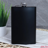 Фляжка "Black", нержавеющая сталь, черная, 270 мл