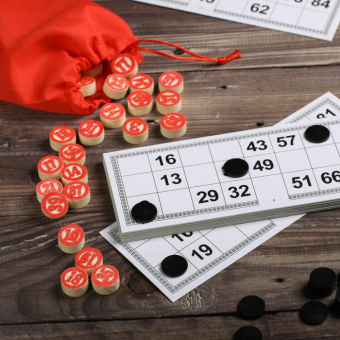 Подарочный набор 3 в 1 Крутой мужик. Домино, лото, карты