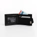 Портмоне мужское "Optima" на магните, отдел для купюр, для карт, для монет, цвет чёрный