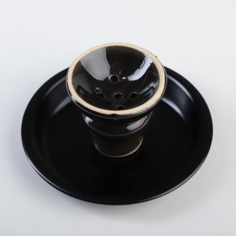 Кальян Black Tower, 53 см, 1 трубка, черный