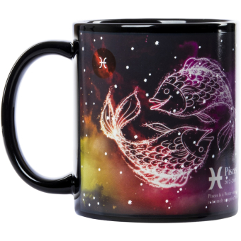 Кружка хамелеон знак зодиака Рыбы