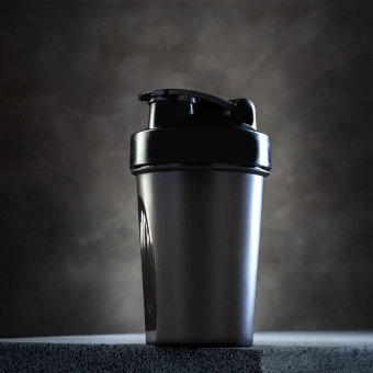 Спортивный шейкер "Matte", black (400 ml)