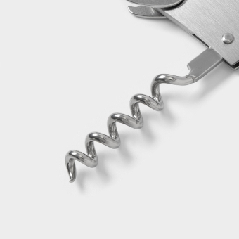 Штопор для вина складной Доляна Steel, 11 см, цвет серебристый