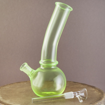 Бонг стеклянный 20 см Салатовый