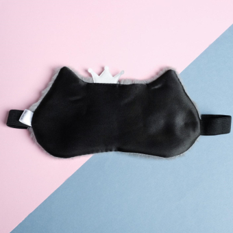 Маска для сна «Кошечка», серая