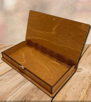 Деревянный конверт для денег На красивую жизнь