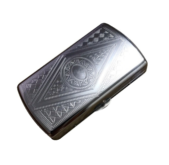 Портсигар на 12 сигарет, 5.3 х 9 х 1.6 см