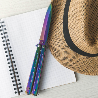 Складной нож бабочка Хамелеон