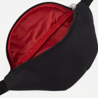 Сумка поясная "Макси" на молнии, 25*6*13 см, черный