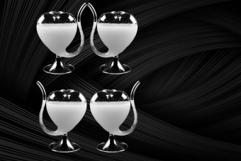 Бокал с трубочкой "Сердце"