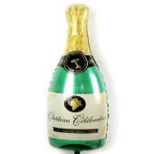 Шар (39"/99 см) Фигура, Бутылка шампанского