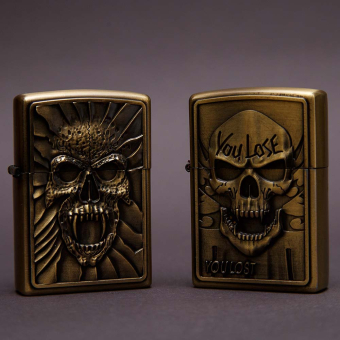 Зажигалка бензиновая Череп