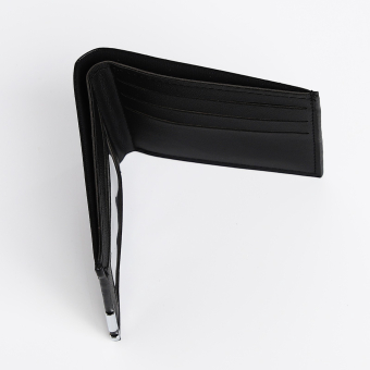 Портмоне мужское "Элеганс" без застёжки, отдел для карт, для купюр, цвет чёрный