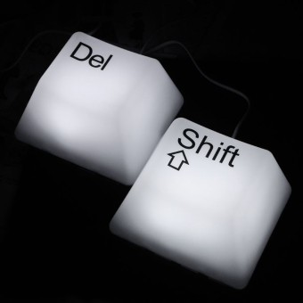 Светильник Кнопка от клавиатуры  USB del