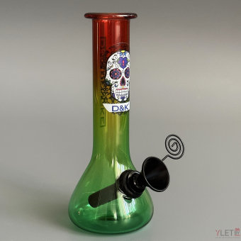 Бонг бутылка мини 12 см (стекло) трапеция