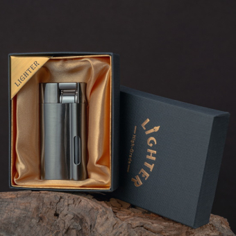 Зажигалка турбо газовая с окном заполнения