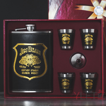 Набор фляжка и стопки Jim Beam