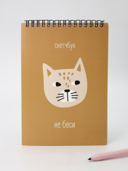 Скетчбук «Не беси», 14х20 см, плотность 100 гр