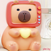 Копилка «Capybara TV», brown (17,3 см), пластик