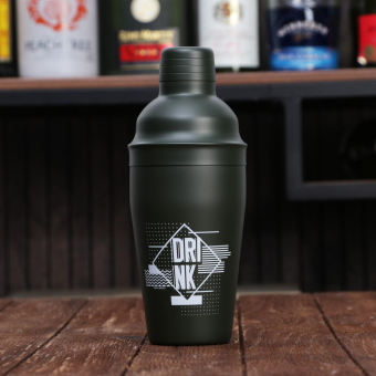 Шейкер для коктейлей Дорого внимание «Drink», 500 мл, металл