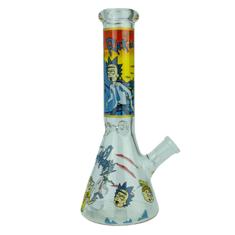 Бонг стеклянный трапеция 22 см, микс