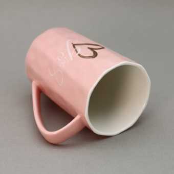 Кружка «Love u», pink, 400 мл