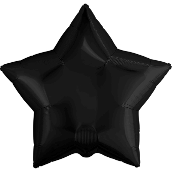Шар (18"/46 см) Звезда, Черный
