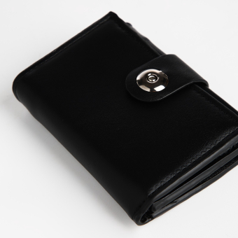 Портмоне мужское "Best" на магните, отдел для купюр, для карт, для монет, цвет чёрный