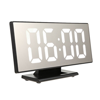 Часы зеркальные в розетку DS 3618L Led mirror (белые цифры)