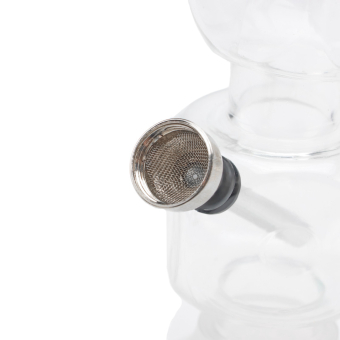 Бонг «Игральный кубик», акриловый, белый h=16 см