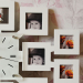 Часы настенные Collage на 12 фото (белые)