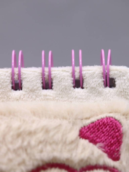 Блокнот плюшевый «Heart Glasses pink», cat (13*10 см)