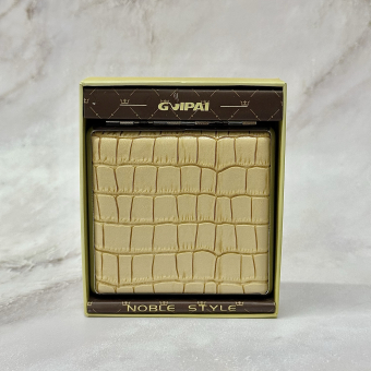 Портсигар под кожу Крокодил Белый