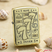 Зажигалка газовая Бонус 777 золото