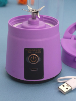 Блендер портативный "Juicy", purple, USB, (24*8 см) Блендер портативный "Juicy", purple, USB, (24*8 см)