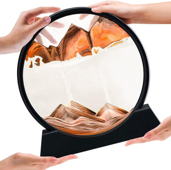 Песочная 3D картина (желтая) 26х24 см